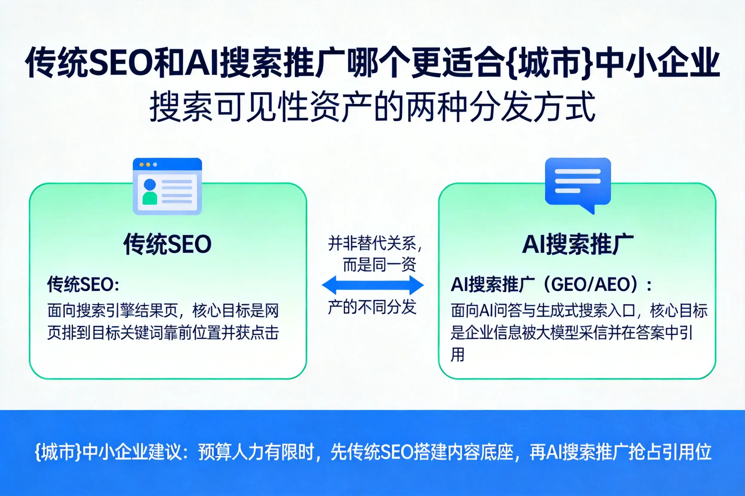 传统SEO和AI搜索推广哪个更适合武威中小企业