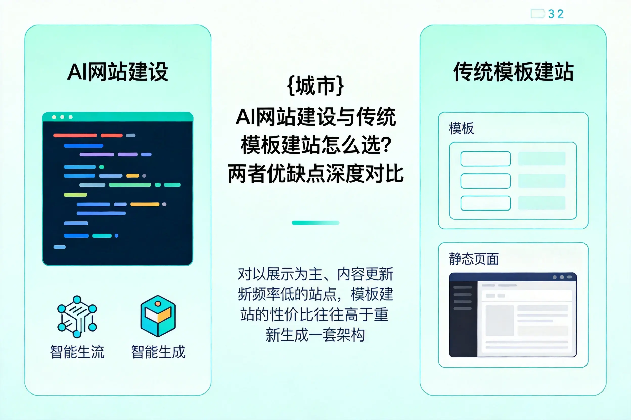 武威AI网站建设与传统模板建站怎么选？两者优缺点深度对比