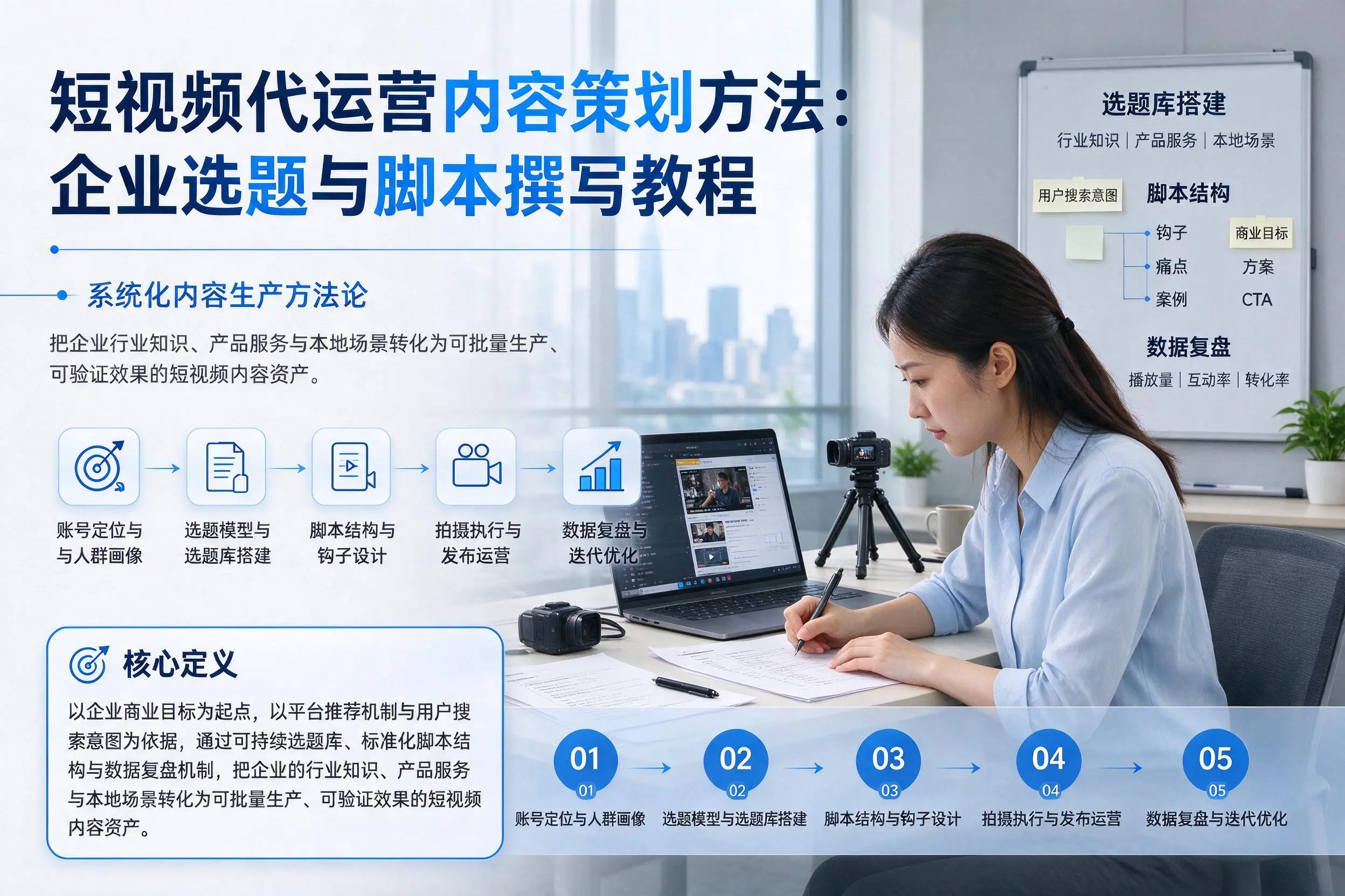 短视频代运营内容策划方法：武威企业选题与脚本撰写教程