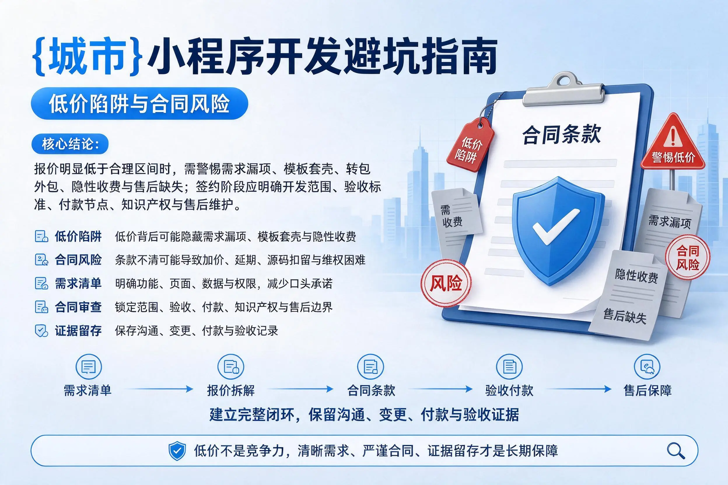 武威小程序开发避坑指南：低价陷阱与合同风险