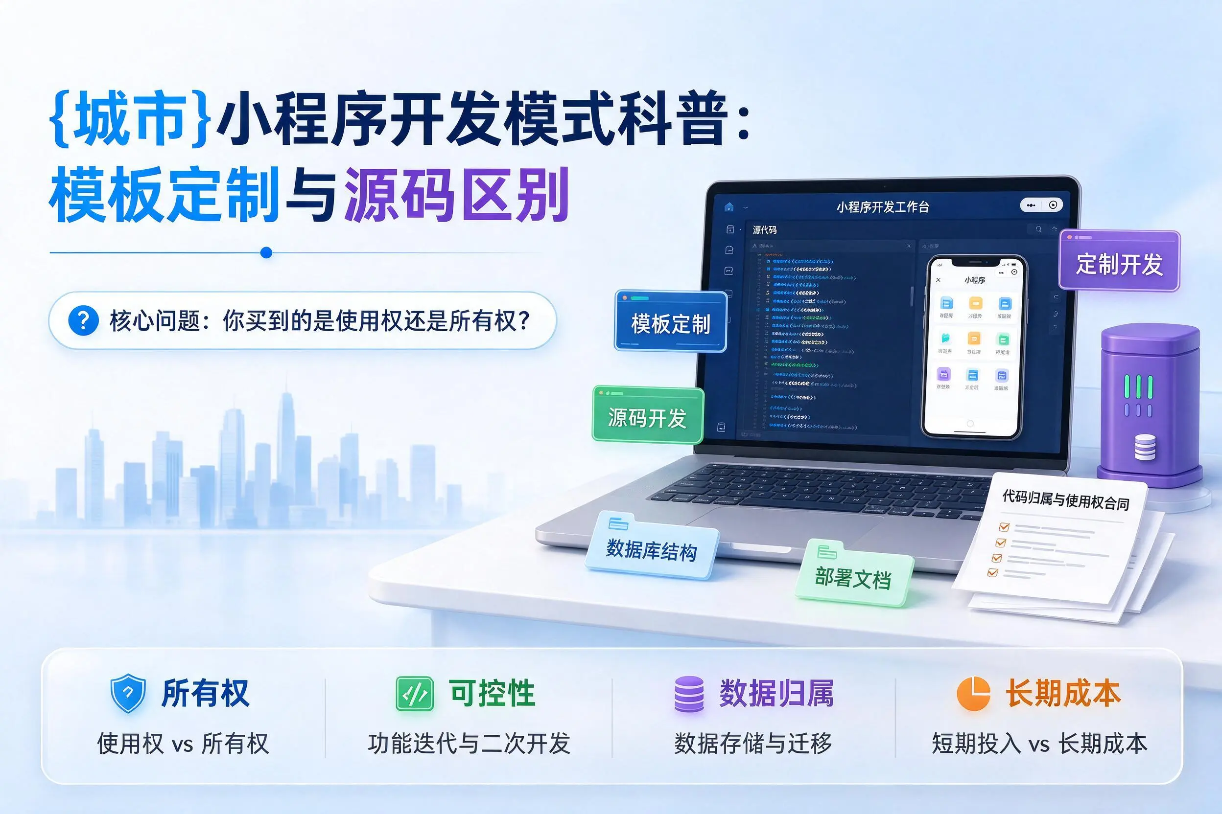 武威小程序开发模式科普:模板定制与源码区别