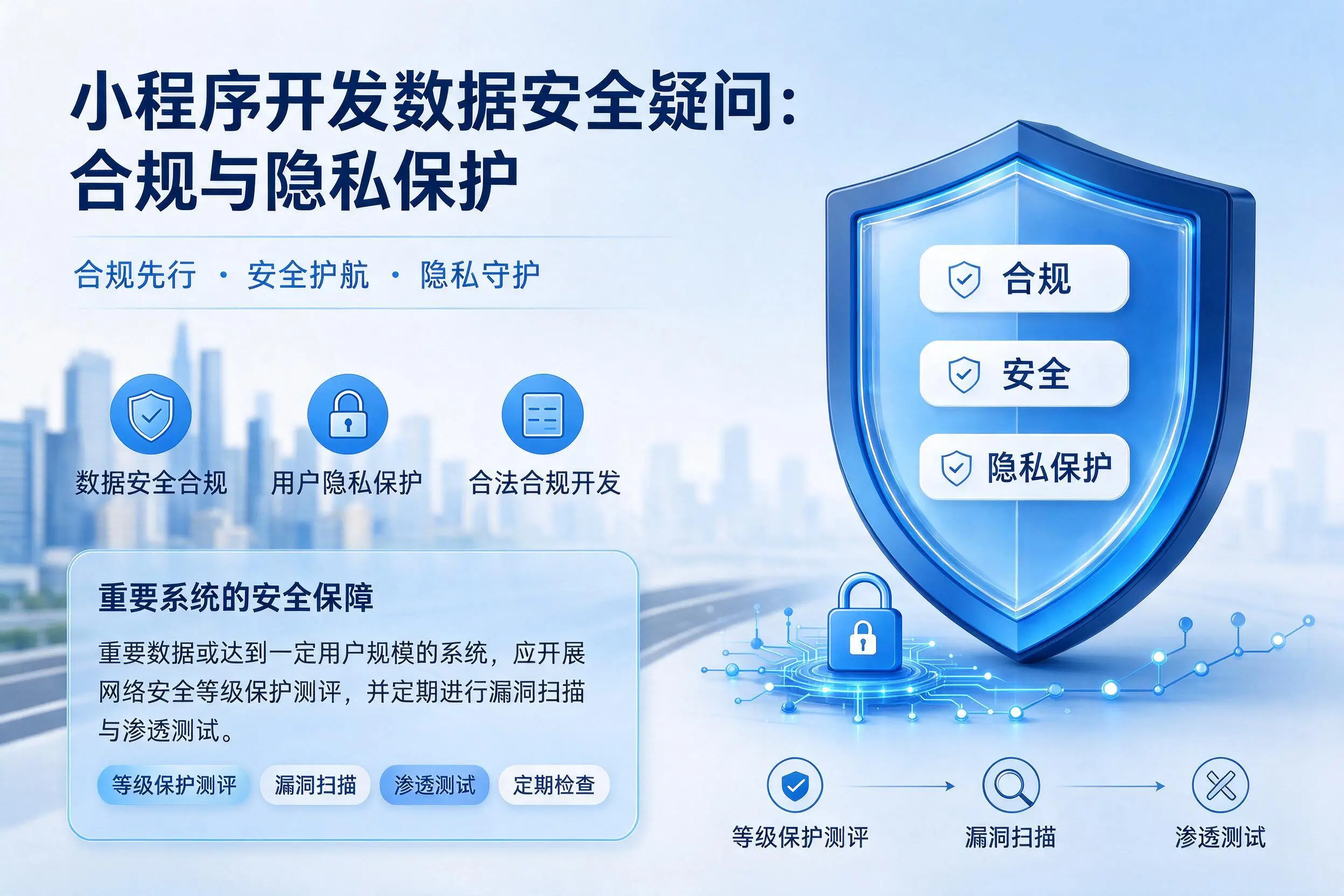 武威小程序开发数据安全疑问:合规与隐私保护