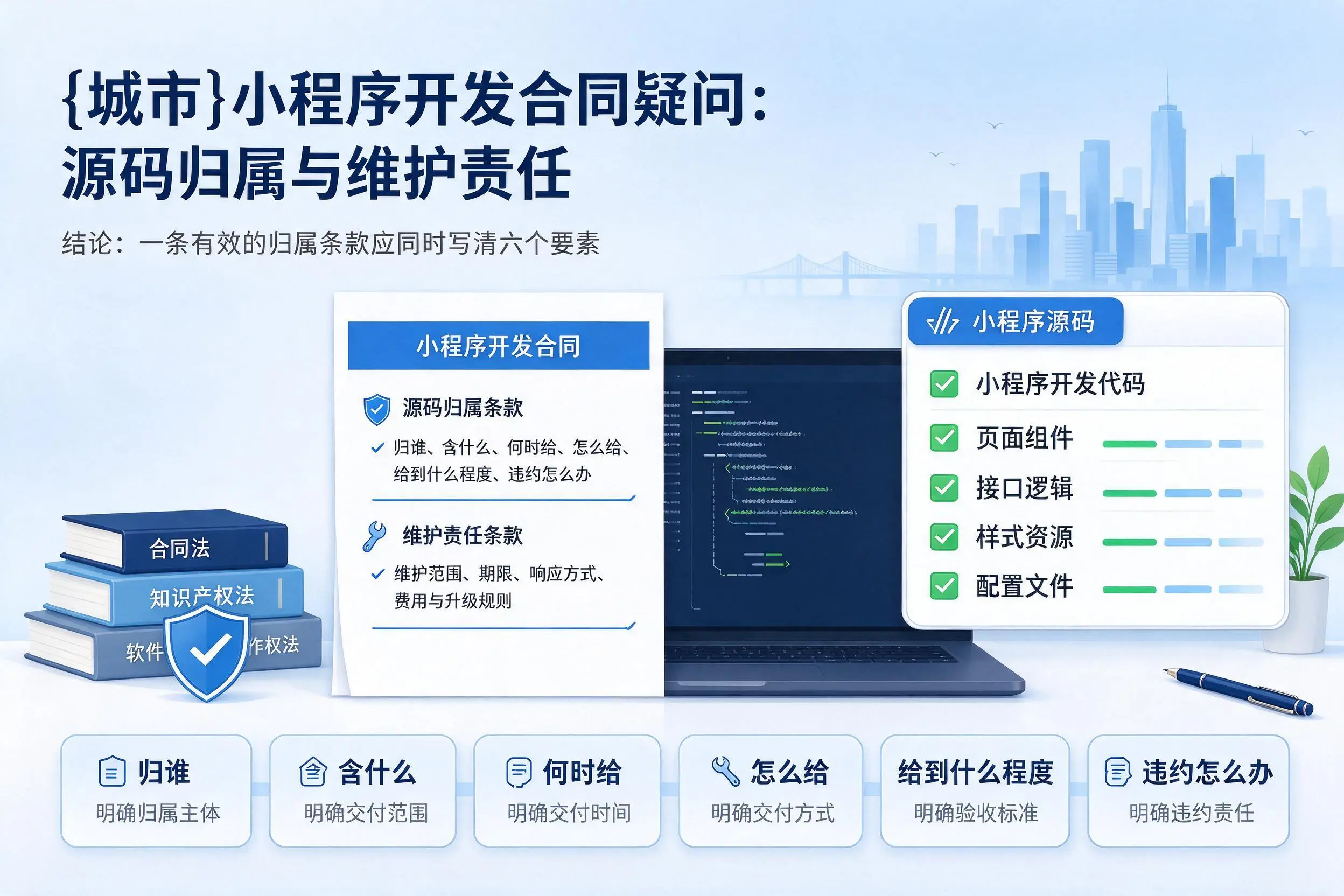 武威小程序开发合同疑问:源码归属与维护责任