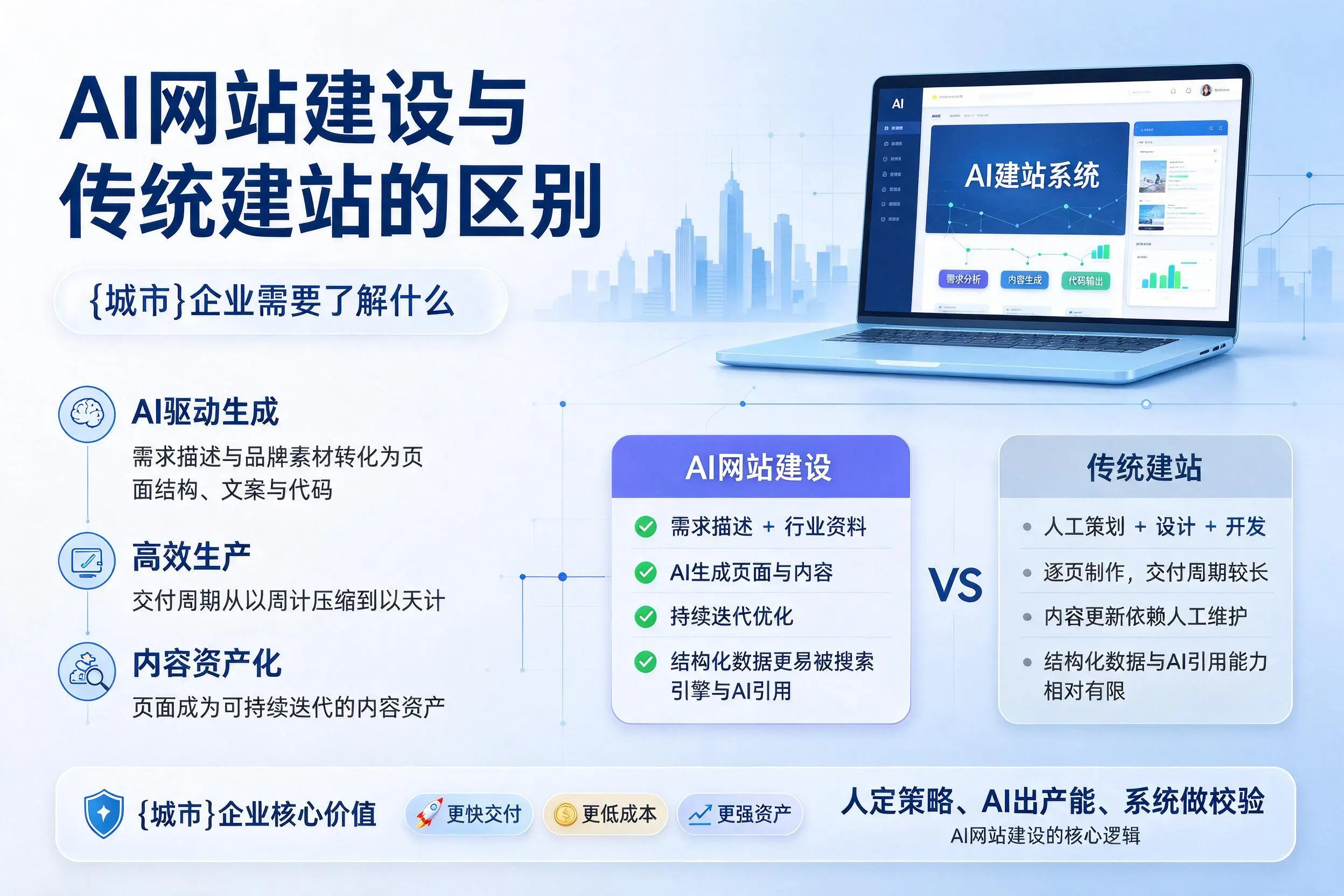 AI网站建设与传统建站的区别,武威企业需要了解什么