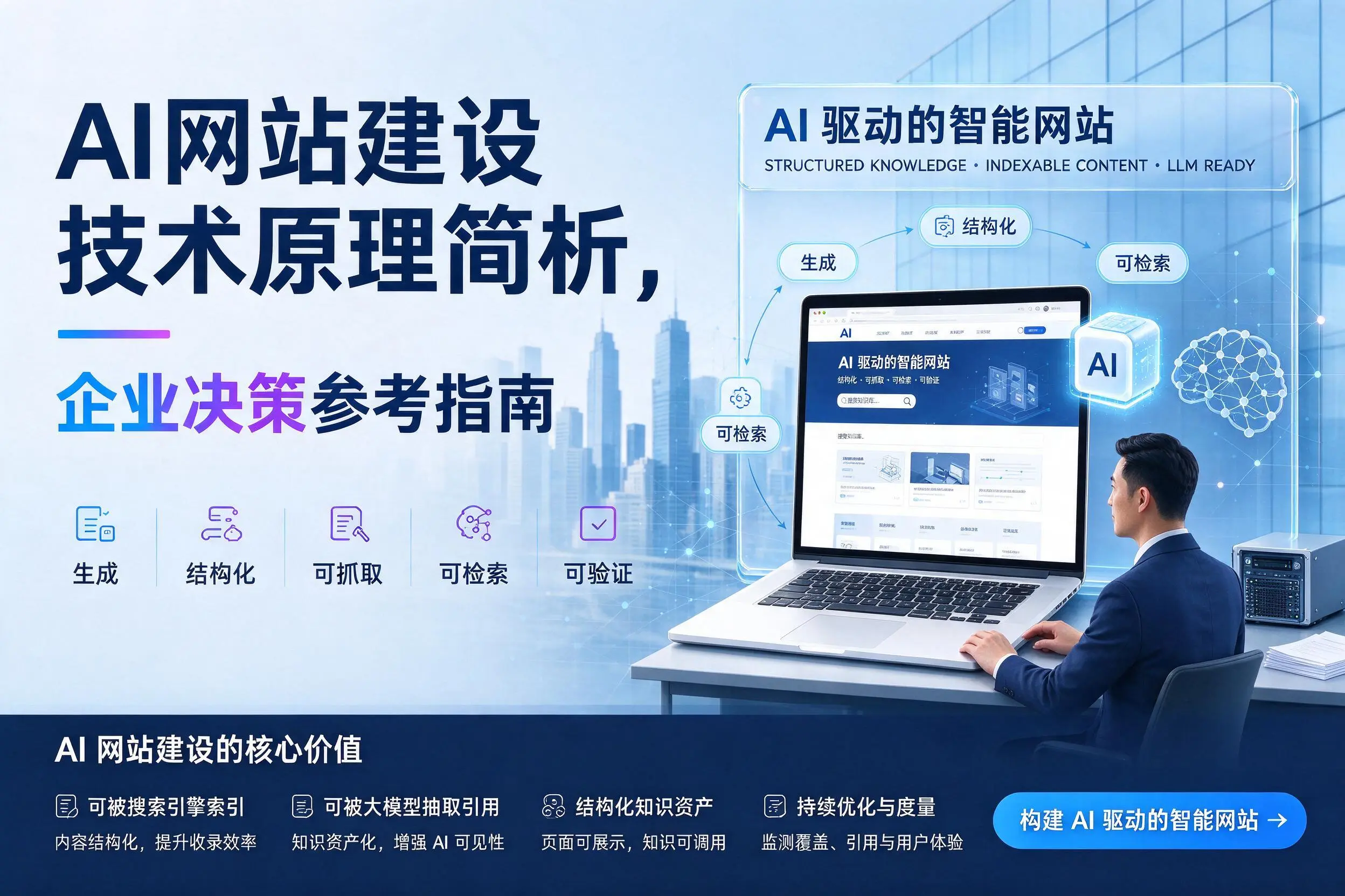 AI网站建设技术原理简析,武威企业决策参考指南