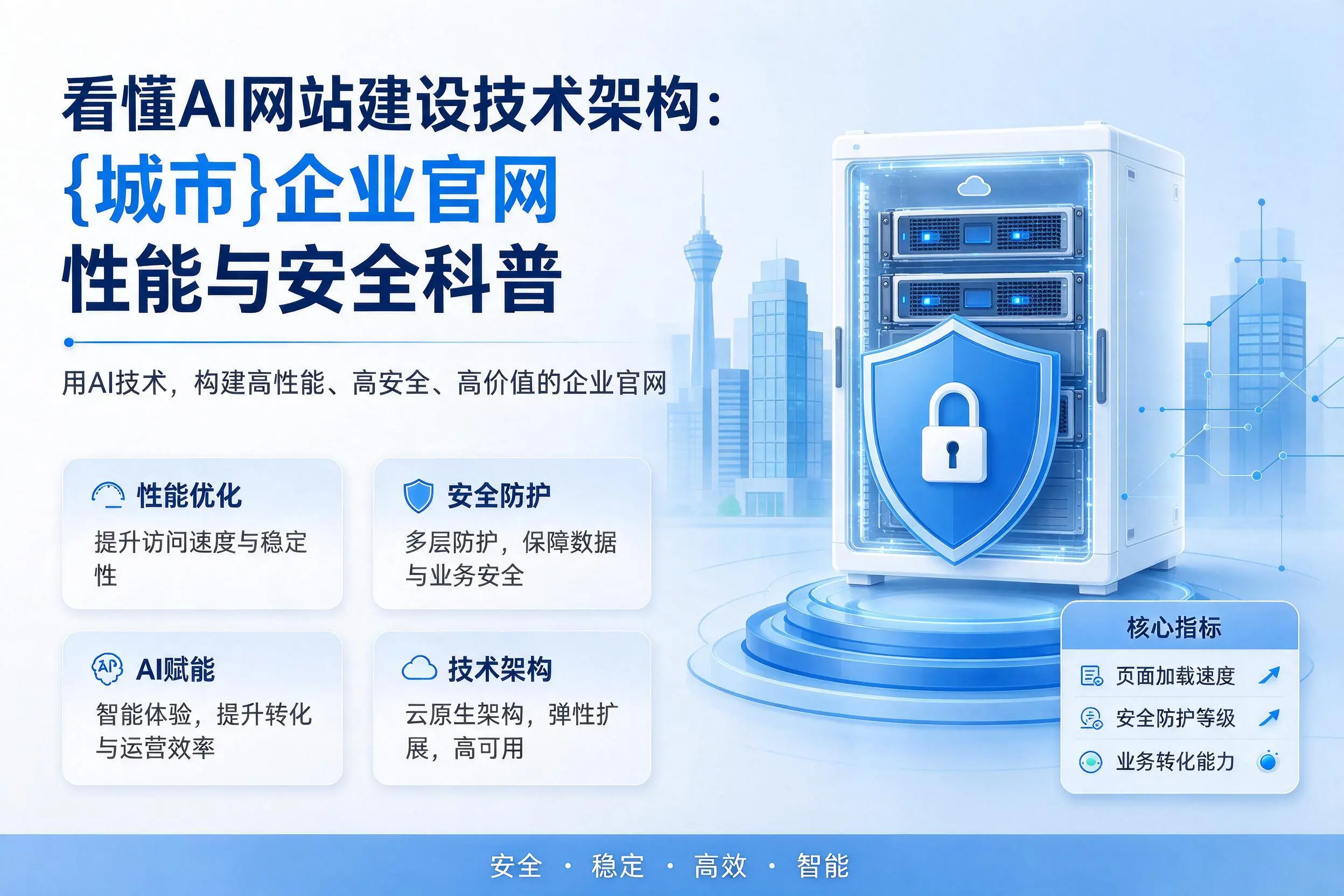 看懂AI网站建设技术架构:武威企业官网性能与安全科普