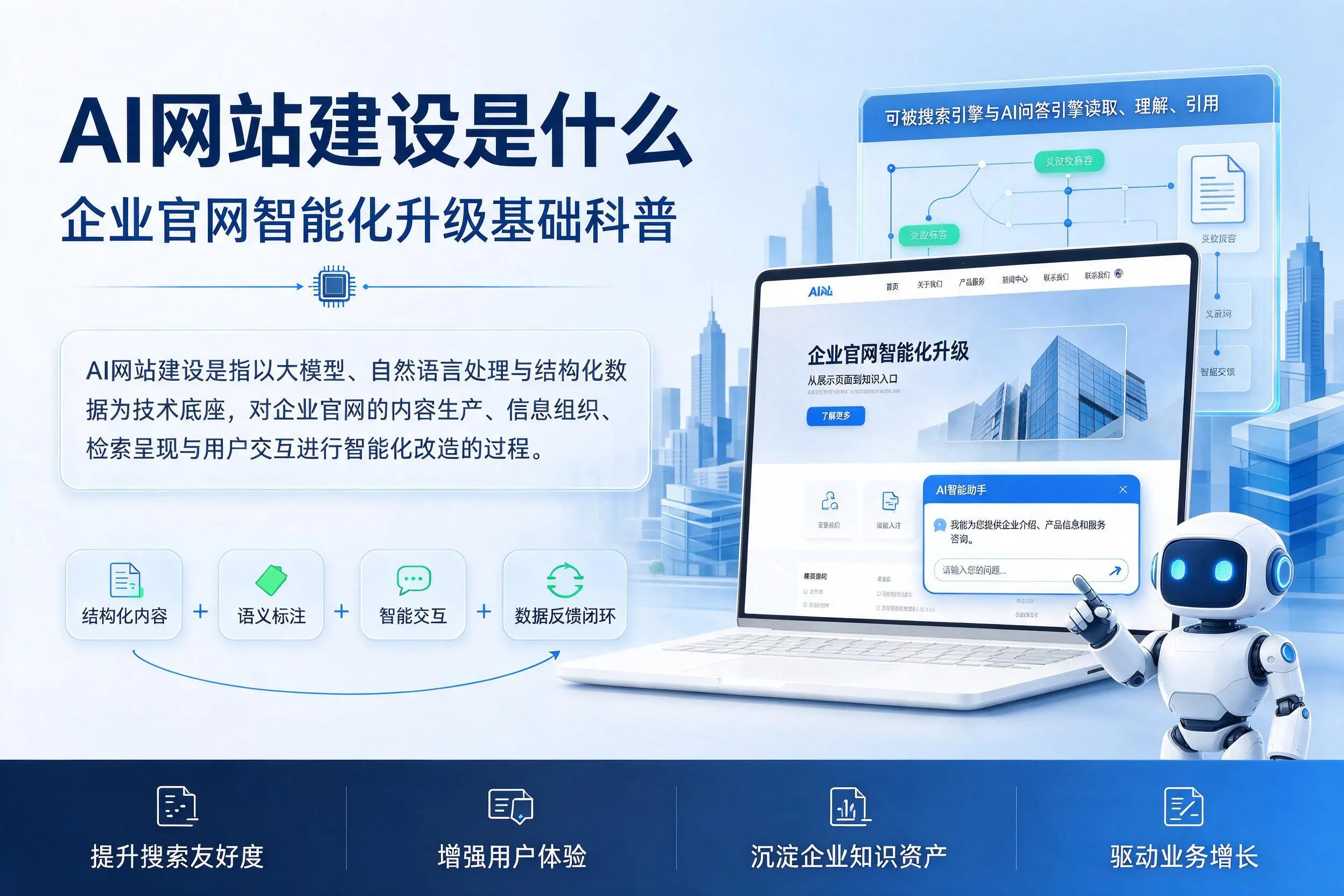 AI网站建设是什么:武威企业官网智能化升级基础科普