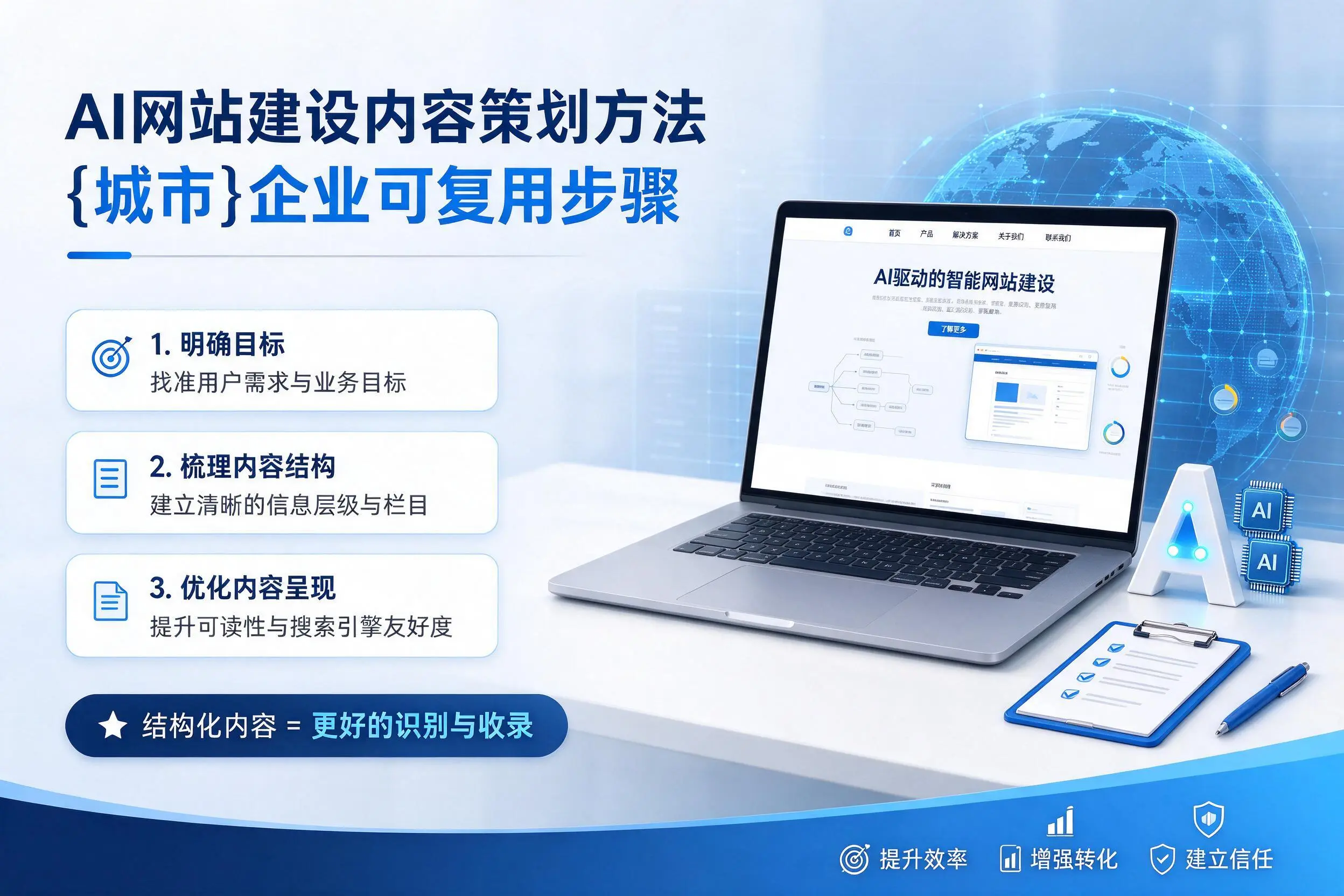 AI网站建设内容策划方法,武威企业可复用步骤