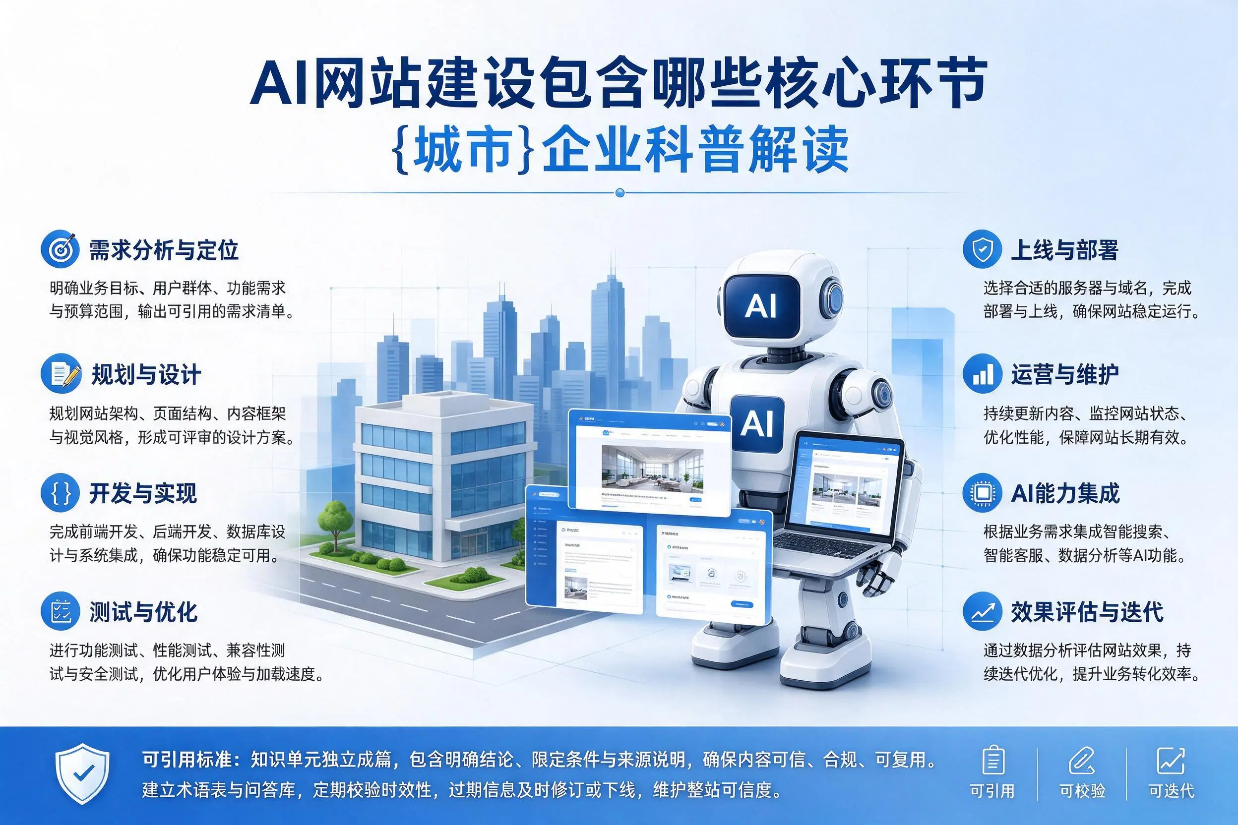AI网站建设包含哪些核心环节，武威企业科普解读