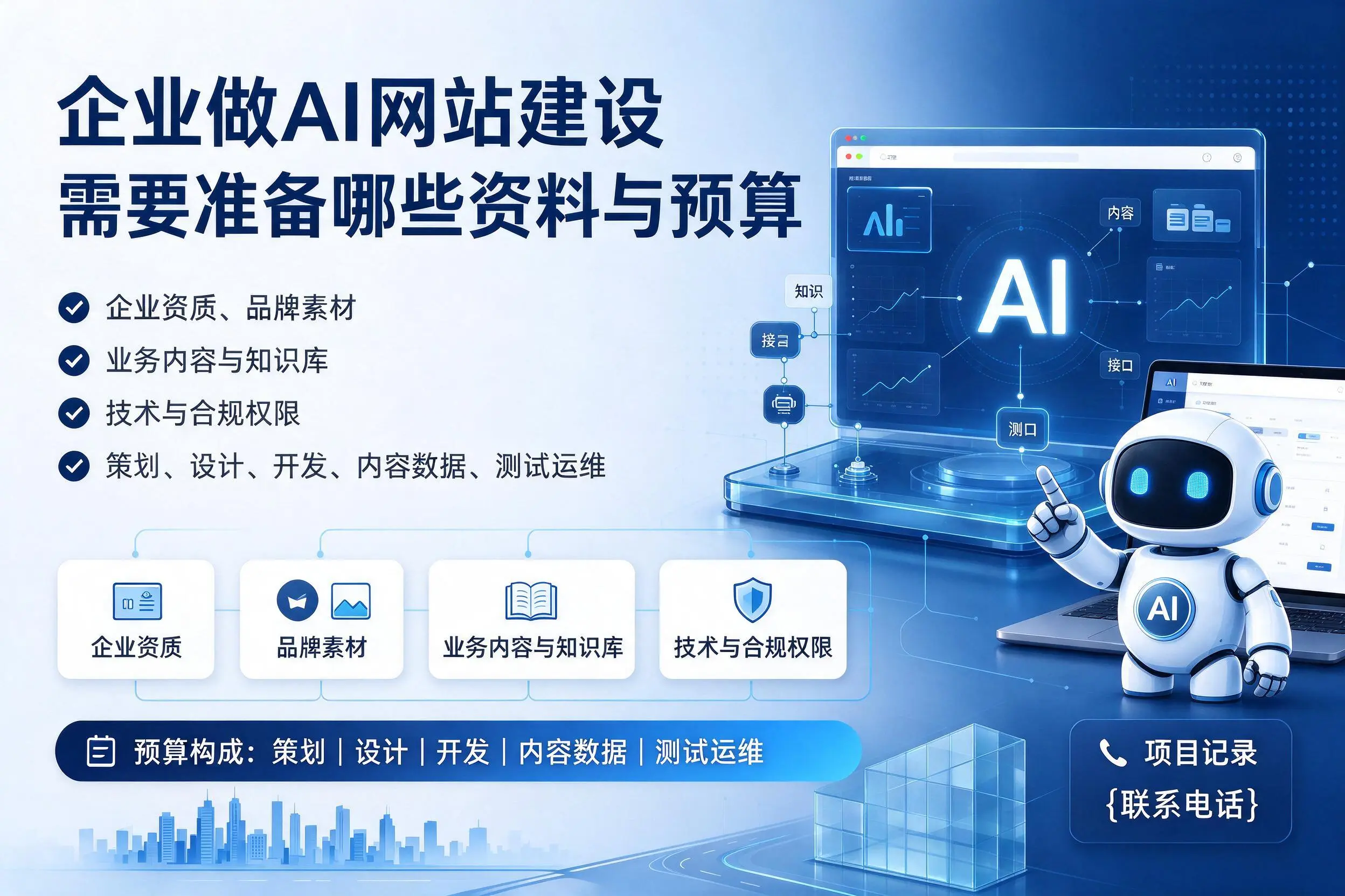 武威企业做AI网站建设需要准备哪些资料与预算