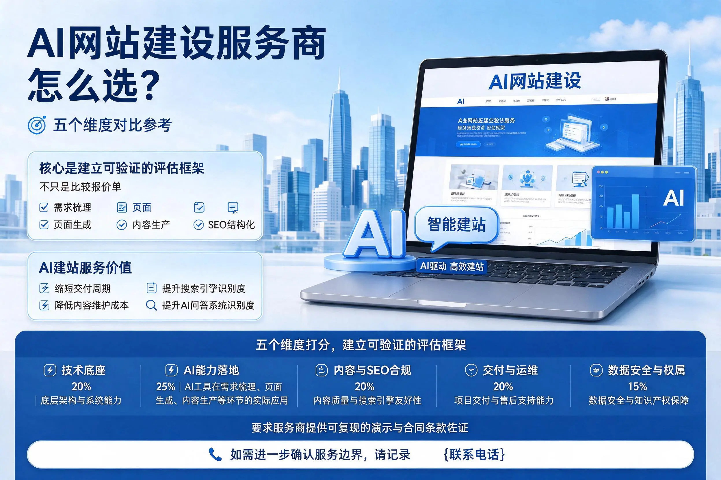 武威AI网站建设服务商怎么选？五个维度对比参考