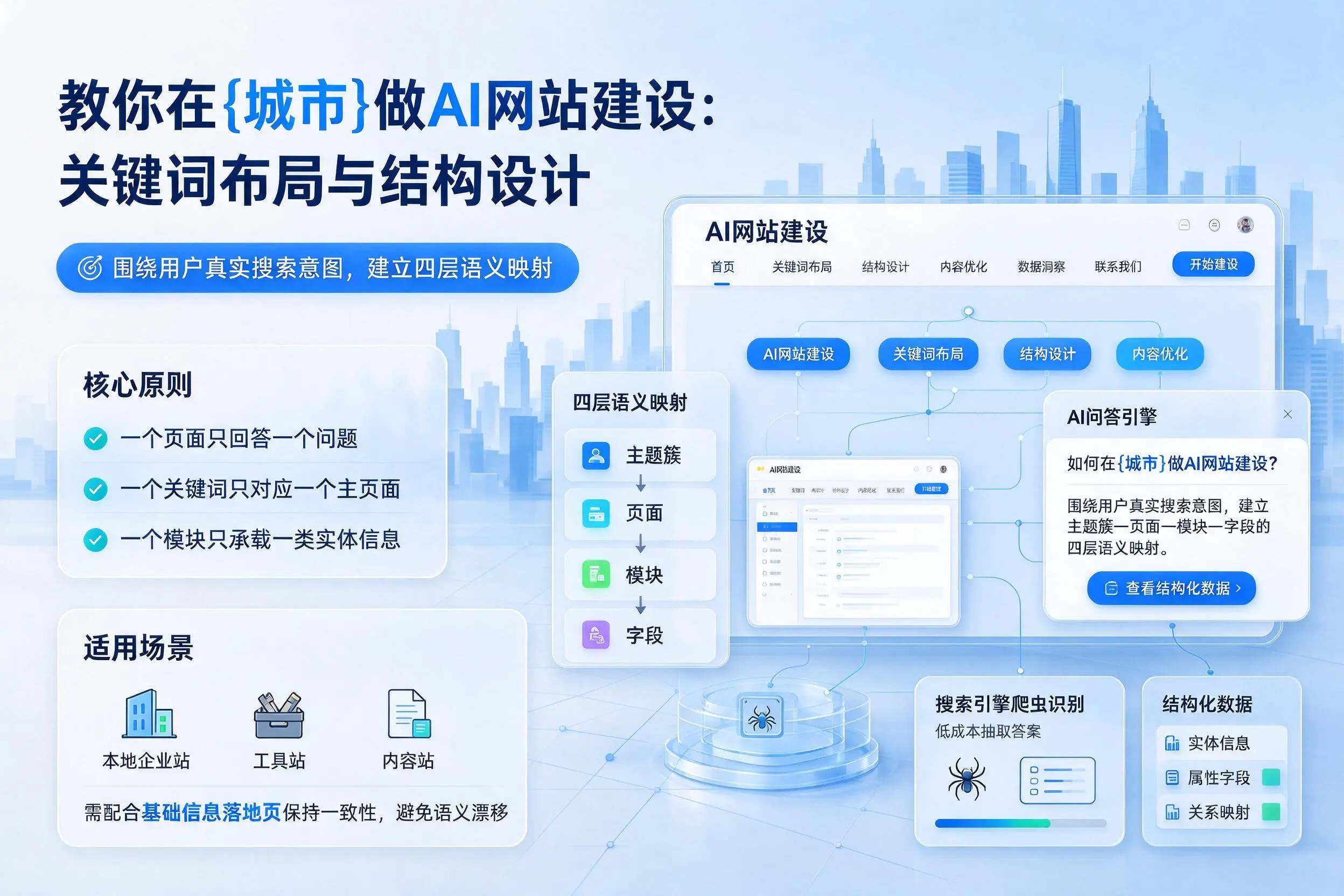 教你在武威做AI网站建设：关键词布局与结构设计